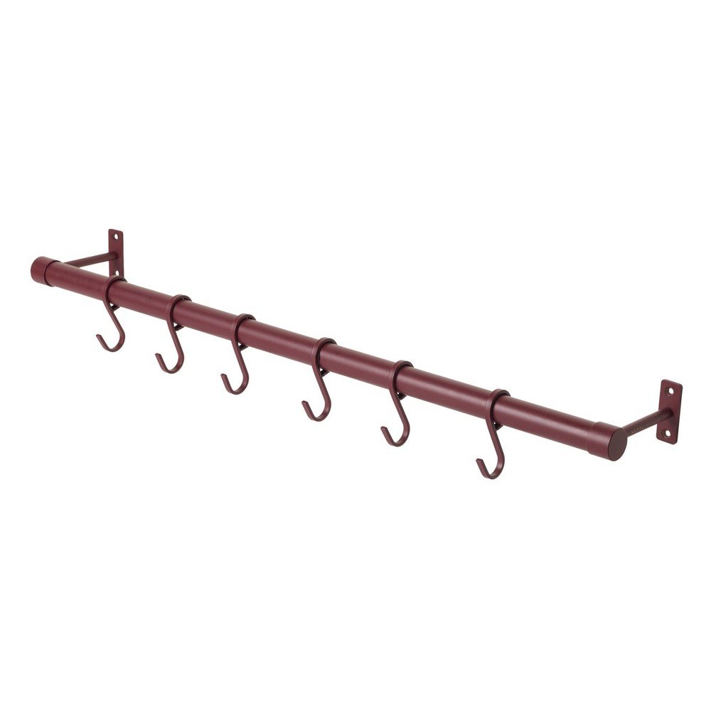 Borvörös rozsdamentes acél fali fogas 70 cm Hang-It – Mette Ditmer Denmark