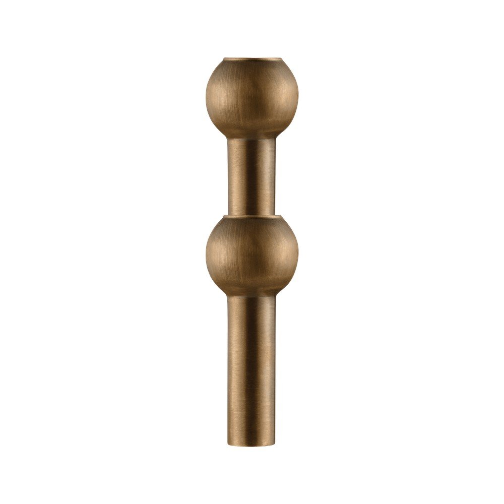 Bronzszínű fém váza (magasság 10 cm) Nagel – STOFF Nagel
