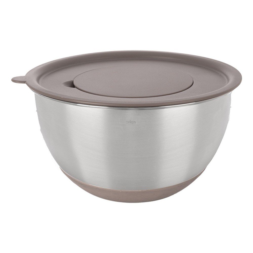 Ezüstszínű rozsdamentes acél tál ø 22 cm Beige – Orion