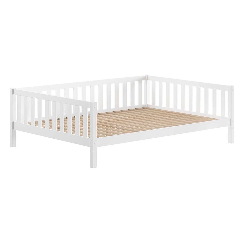 Fehér borovi fenyő gyerekágy ágyráccsal 140x200 cm Dallas – Vipack