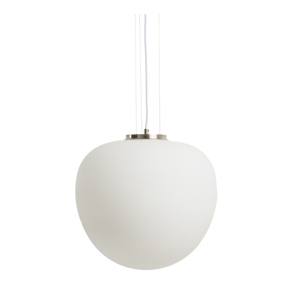 Fehér függőlámpa üveg búrával ø 40 cm Ardali – Kave Home