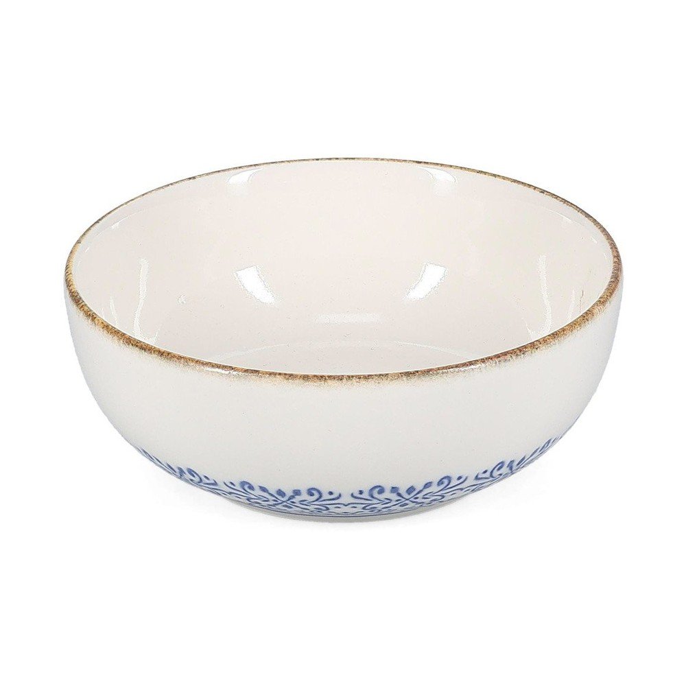 Fehér-kék porcelán leveses tálka 710 ml Azul – BonBistro