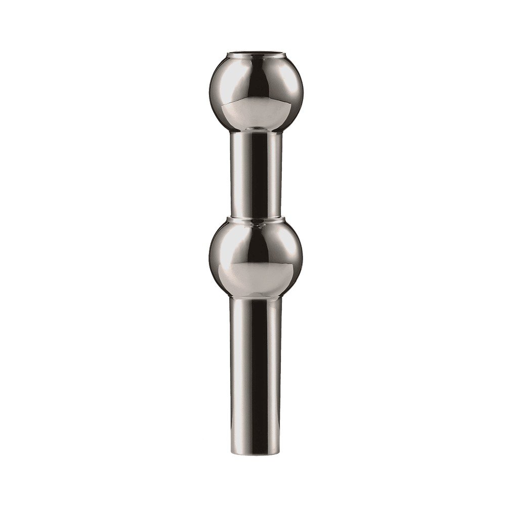 Fényes fekete fém váza (magasság 10 cm) Nagel – STOFF Nagel