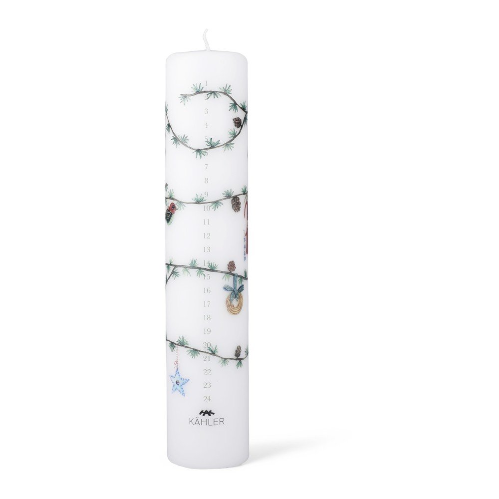 Gyertya karácsonyi mintával Hammershøi Christmas – Kähler Design