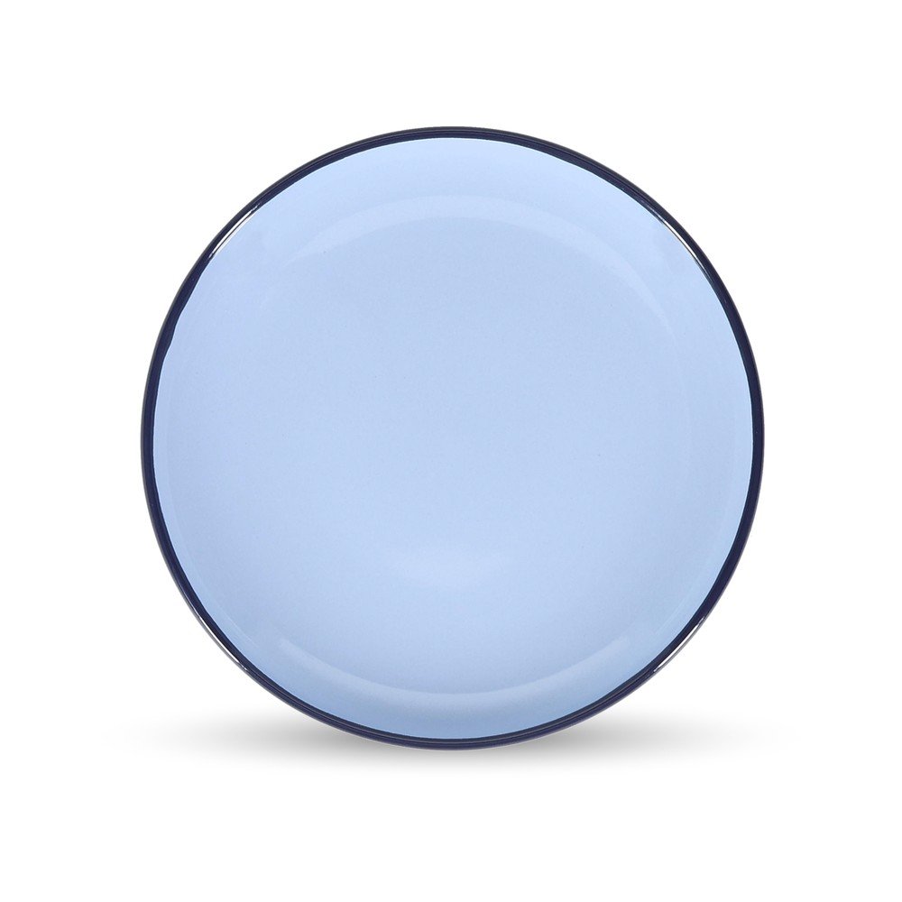 Kék desszertes kőedény tányér ø 18 cm Duo – ONA