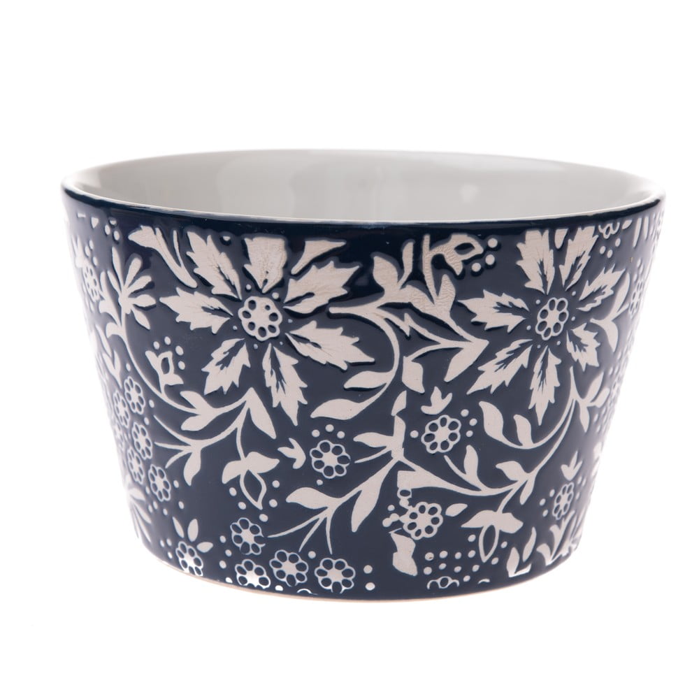 Kék kerámia leveses tálka 570 ml Bloom – Dakls
