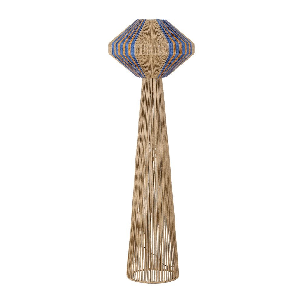 Kék-natúr színű kötél állólámpa (magasság 152 cm) Abby – Nova Luce