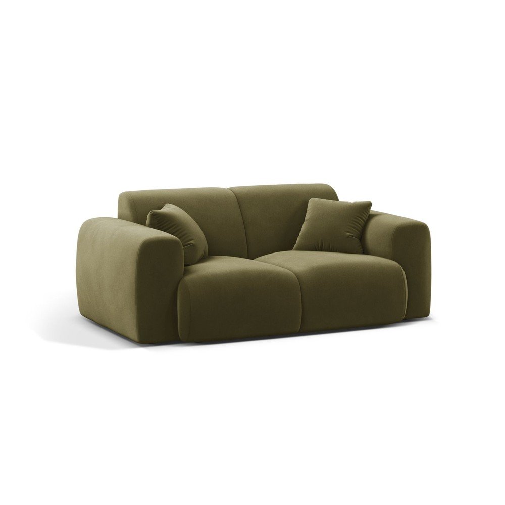 Khaki bársony kanapé 170 cm Molino – Micadoni