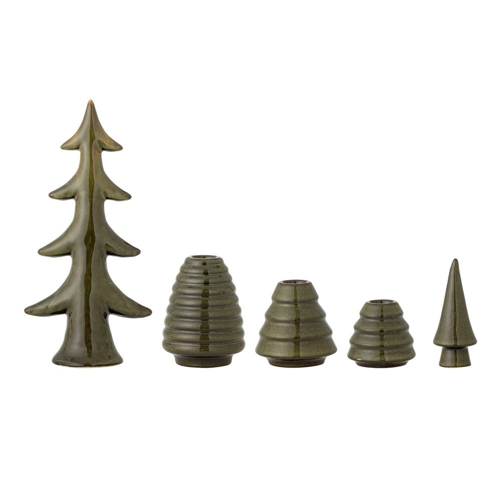 Kőedény gyertyatartó készlet 5 db-os Woods – Bloomingville
