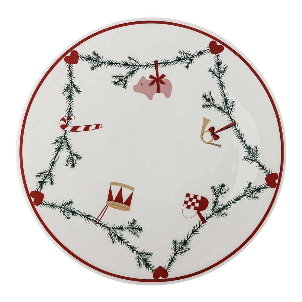 Kőedény tálca karácsonyi mintával ø 35 cm Yule – Bloomingville
