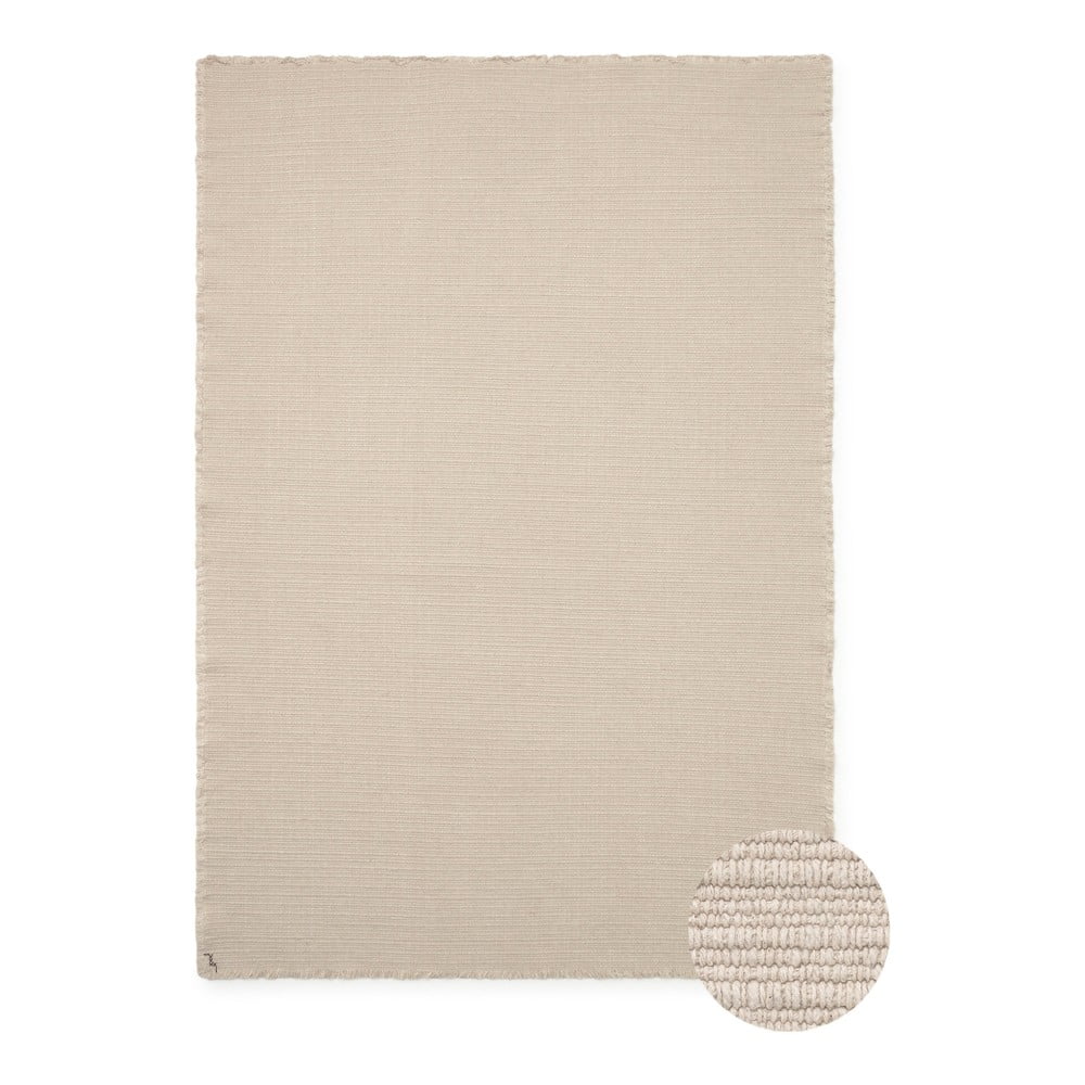Krémszínű kézi szövésű pamut szőnyeg 140x200 cm Handloom – Lorena Canals