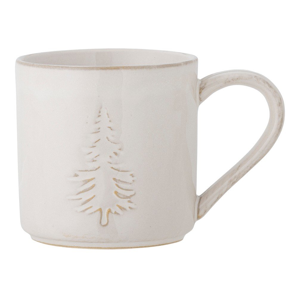 Krémszínű kőedény csésze karácsonyi mintával 300 ml Winter – Bloomingville