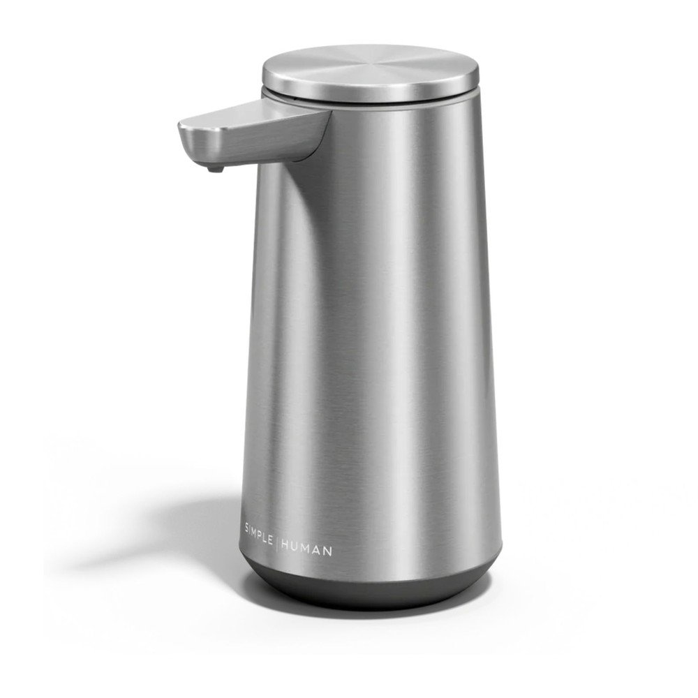 Matt ezüstszínű automata rozsdamentes acél szappanadagoló 296 ml – simplehuman