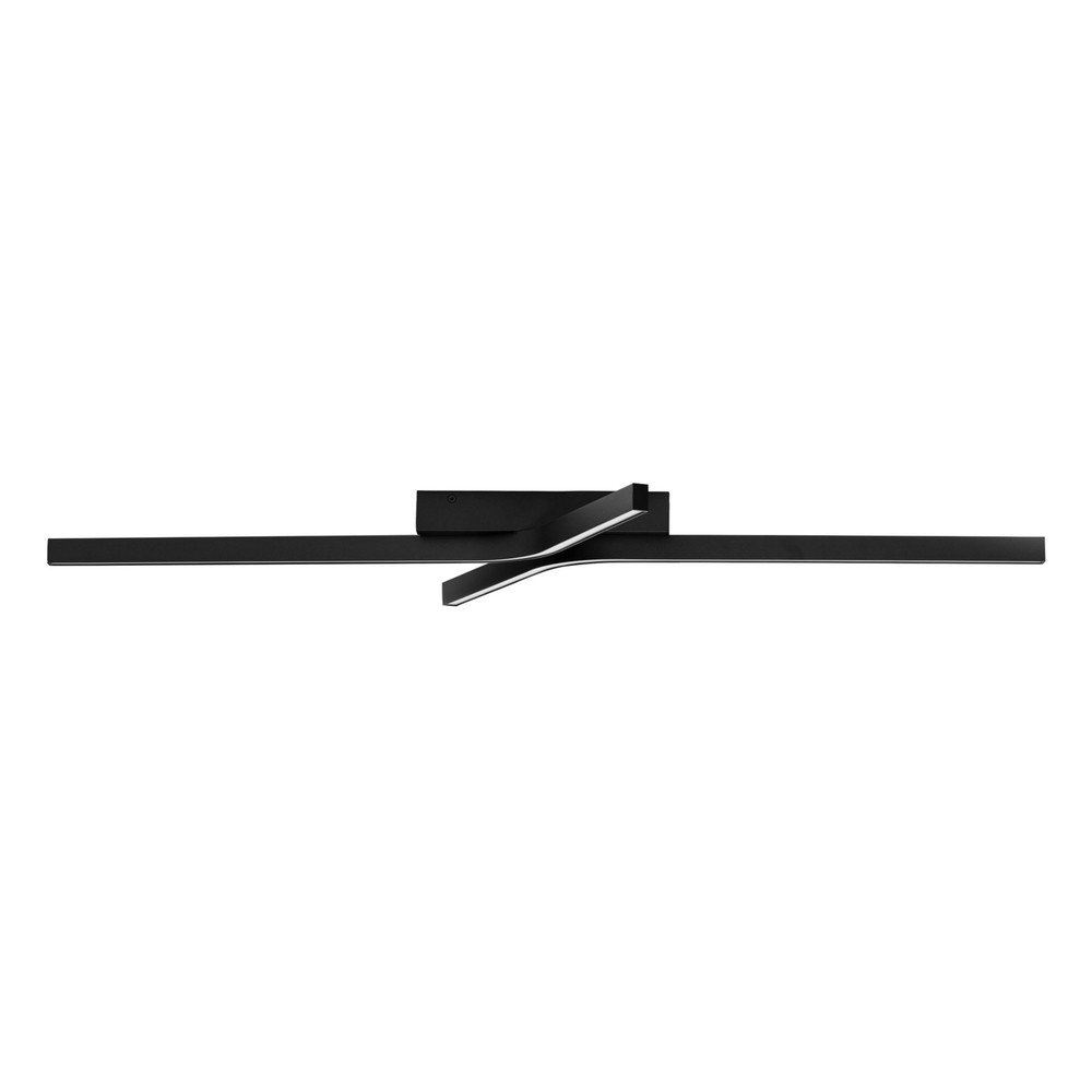 Matt fekete alumínium LED dimmelhető mennyezeti lámpa 50x100 cm Akro – Nova Luce