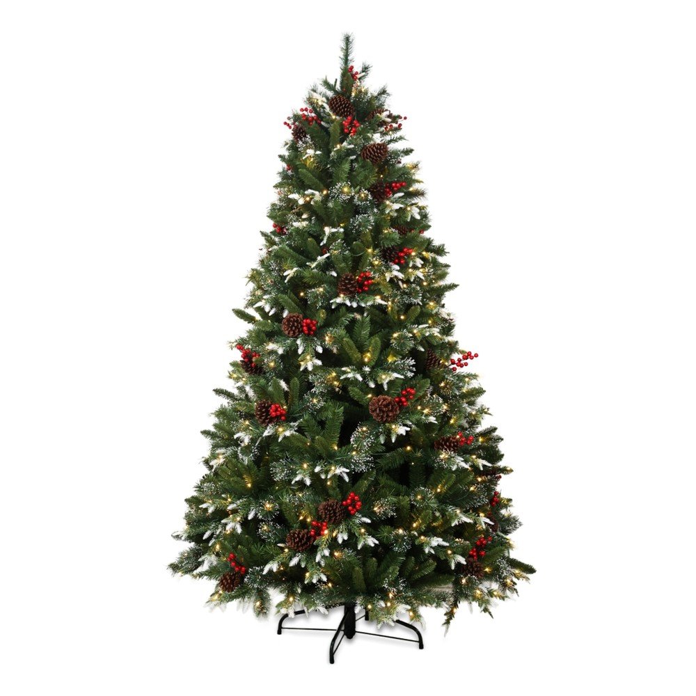 Műfenyő magasság 210 cm Snowy Pine LED – Můj Stromeček