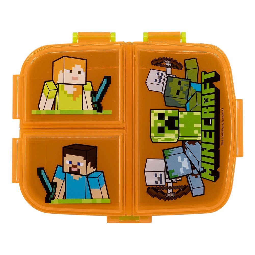 Narancssárga műanyag gyerek uzsonnás doboz Minecraft – STOR
