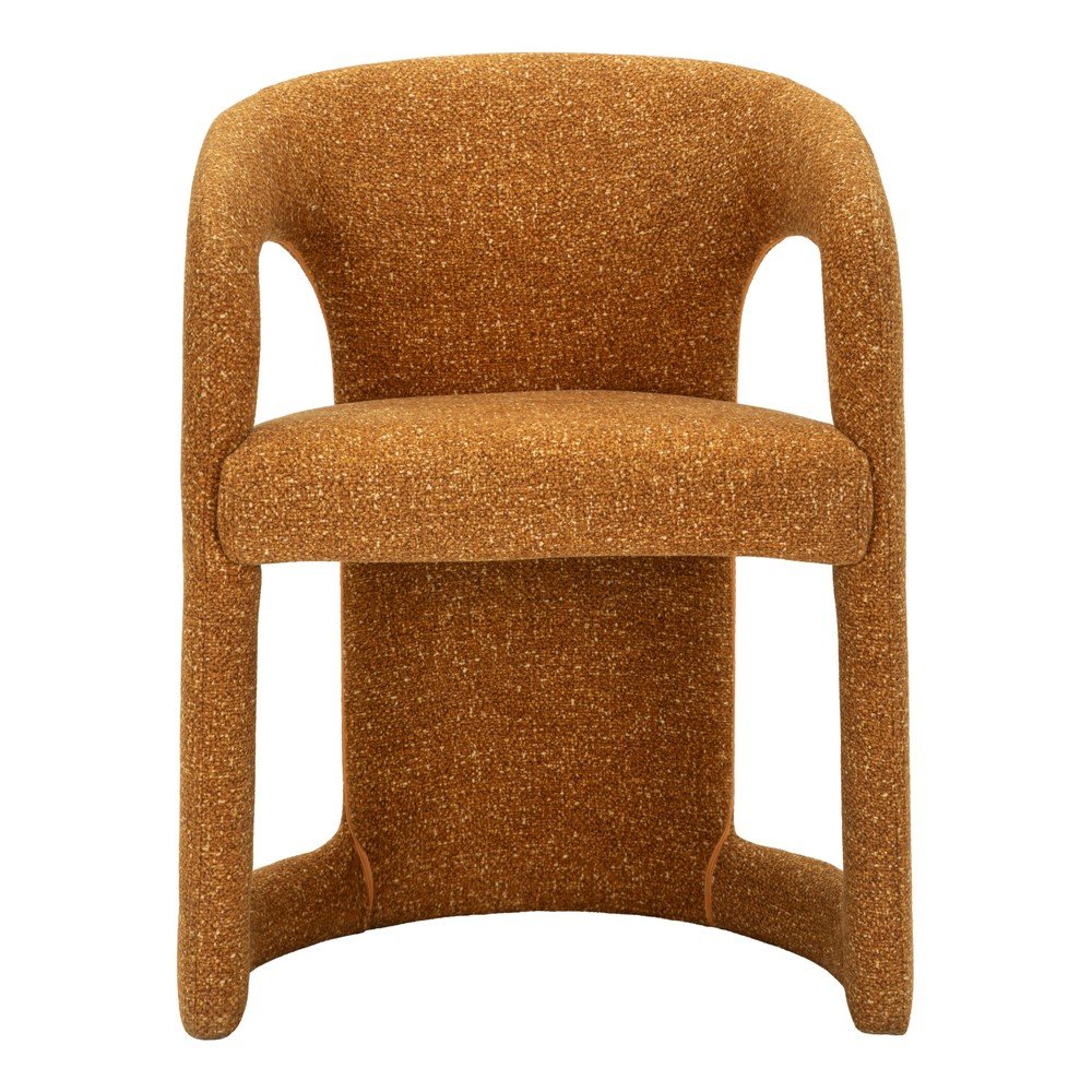 Narancssárga textil karfás étkezőfotel Modern – Mauro Ferretti