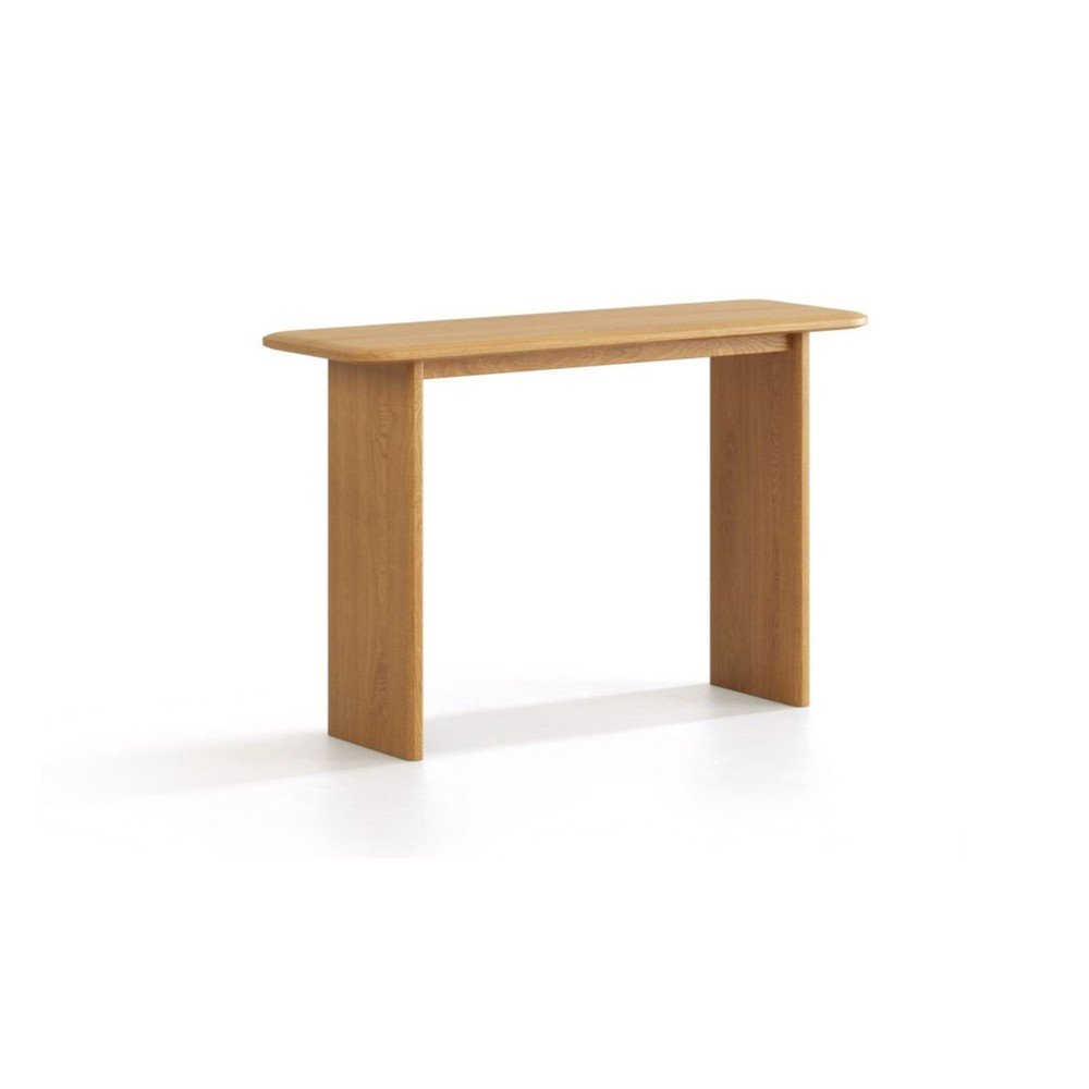 Natúr színű tölgyfa konzolasztal 40x120 cm Charlotte – Micadoni
