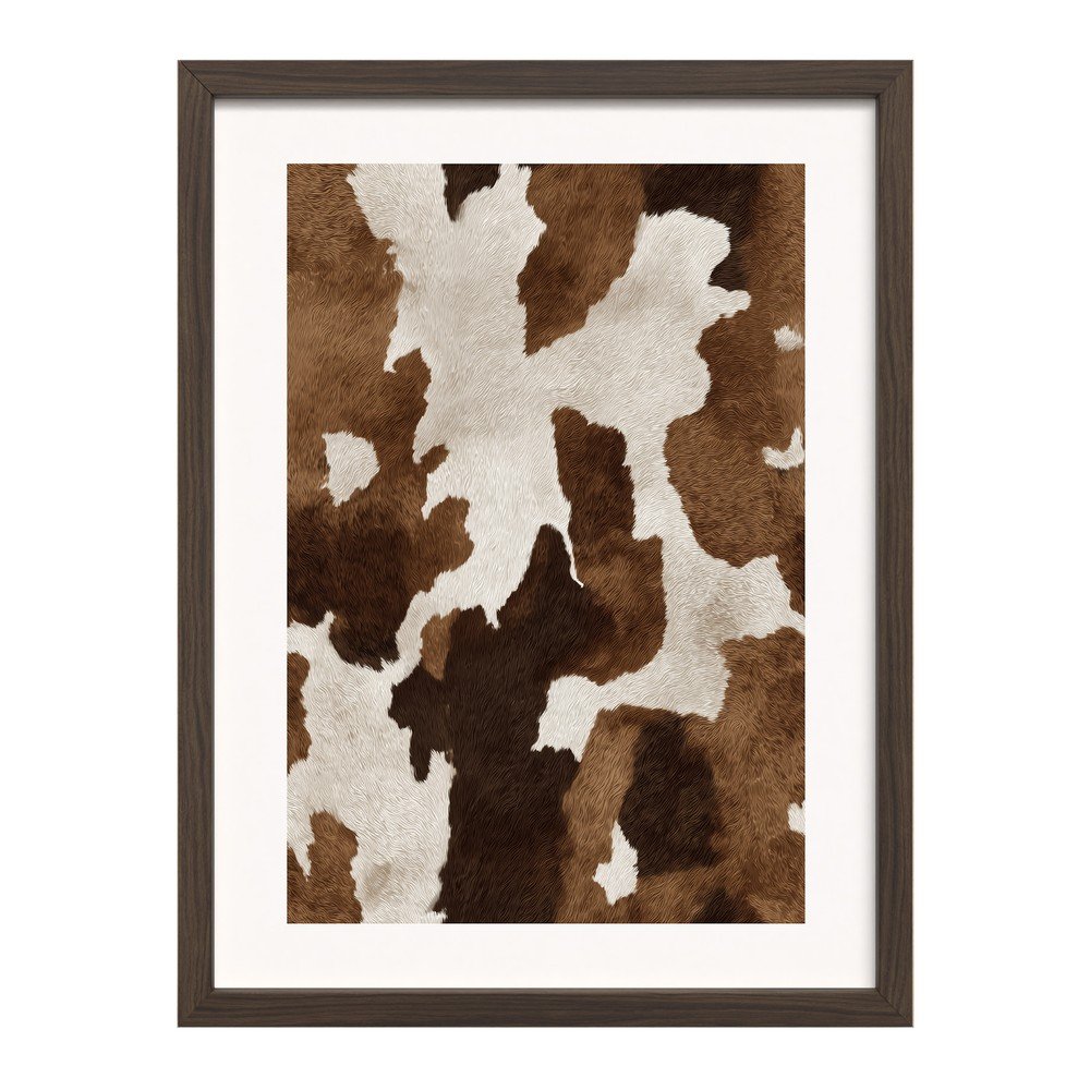 Nyomtatott keretezett kép 30x40 cm Cowhide – Styler