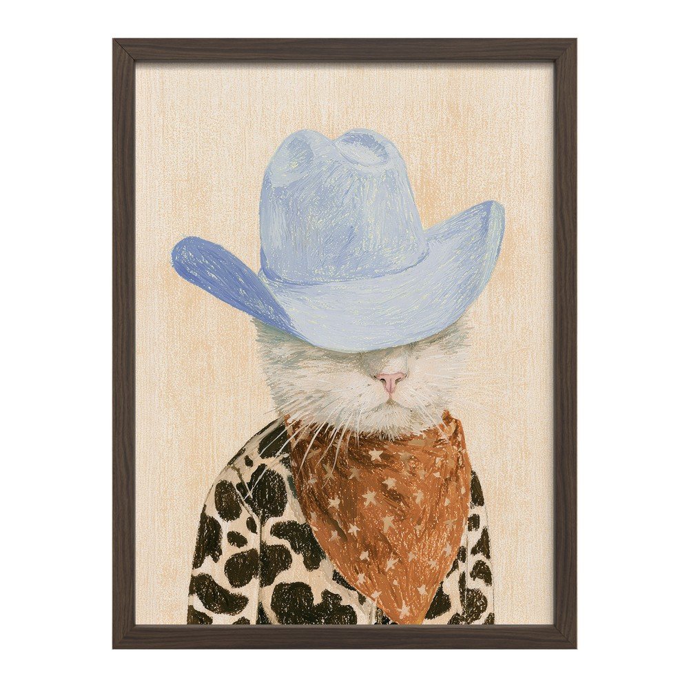 Nyomtatott keretezett kép 30x40 cm Howdy Cat – Styler