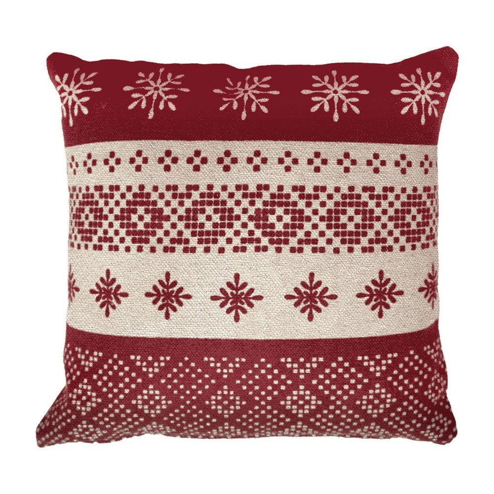 Pamut díszpárna karácsonyi mintával 40x40 cm Etoilea – douceur d'intérieur