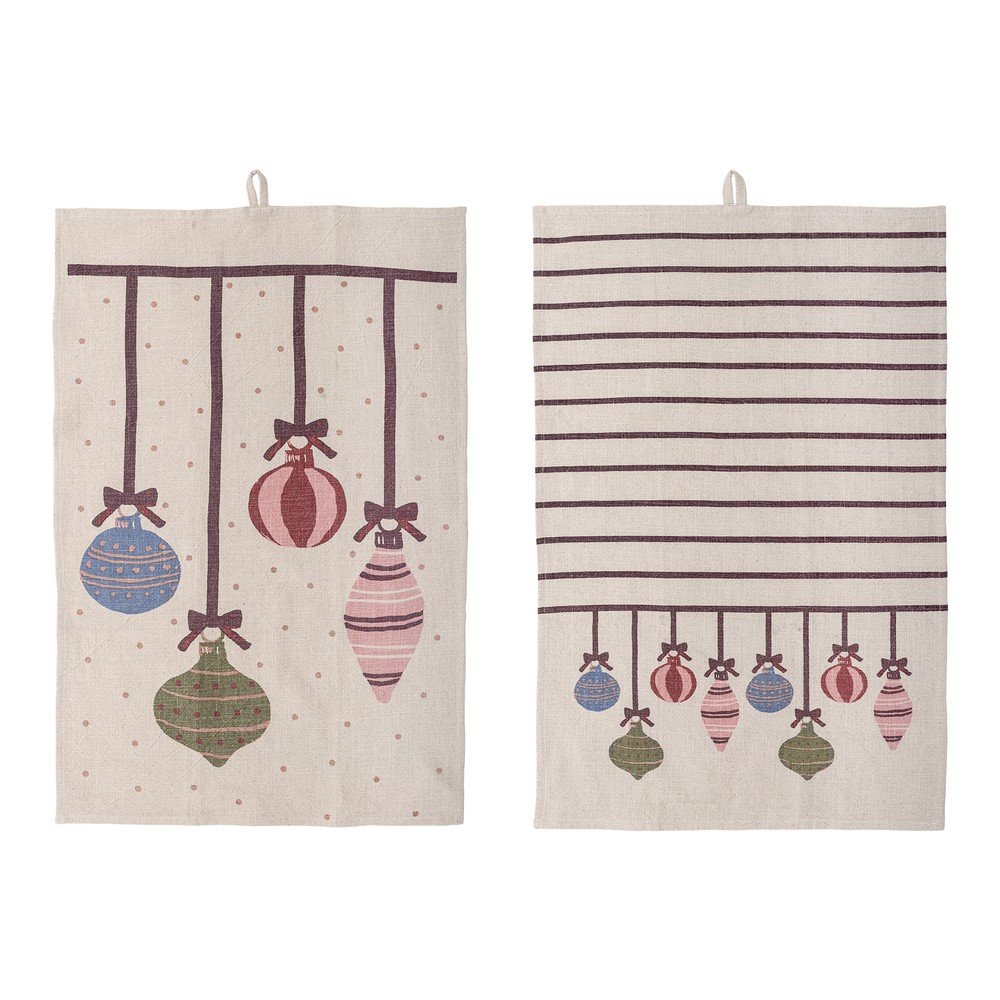Pamut konyharuha szett 2 db-os karácsonyi mintával 71x45 cm Ornamentia – Bloomingville