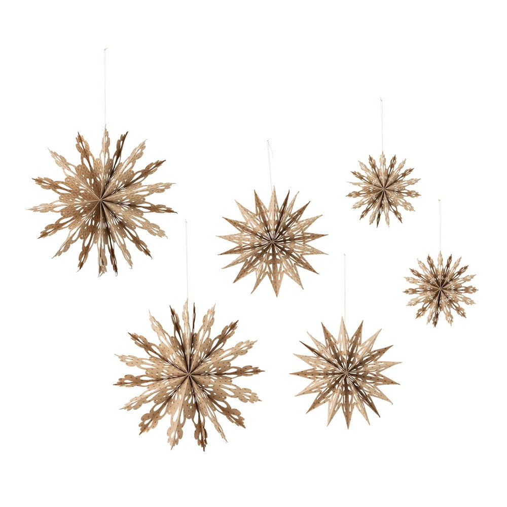 Papír karácsonyfadísz készlet 6 db-os ø 30 cm Star – Bloomingville