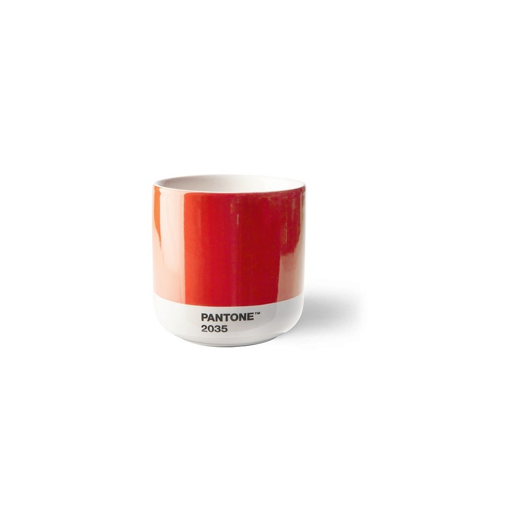 Piros porcelán csésze cappucinóhoz 175 ml Red 2035 – Pantone