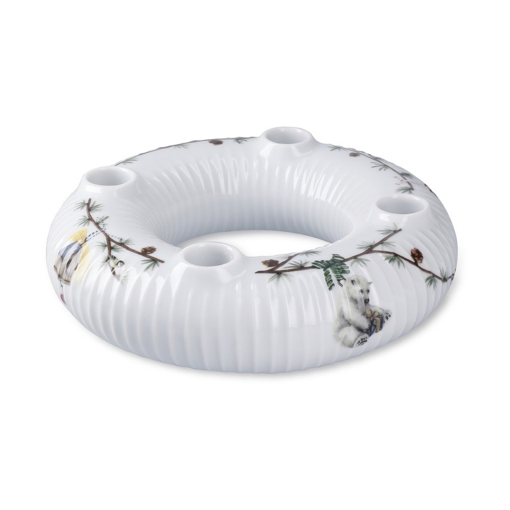 Porcelán adventi gyertyatartó karácsonyi mintával Hammershøi Christmas – Kähler Design