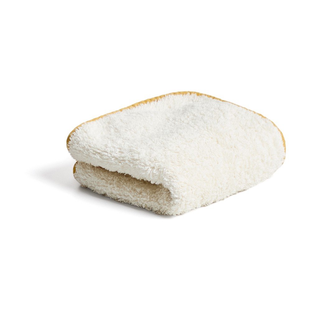 Sárga-fehér frottír pamut törölköző 30x50 cm Sedora – Kave Home