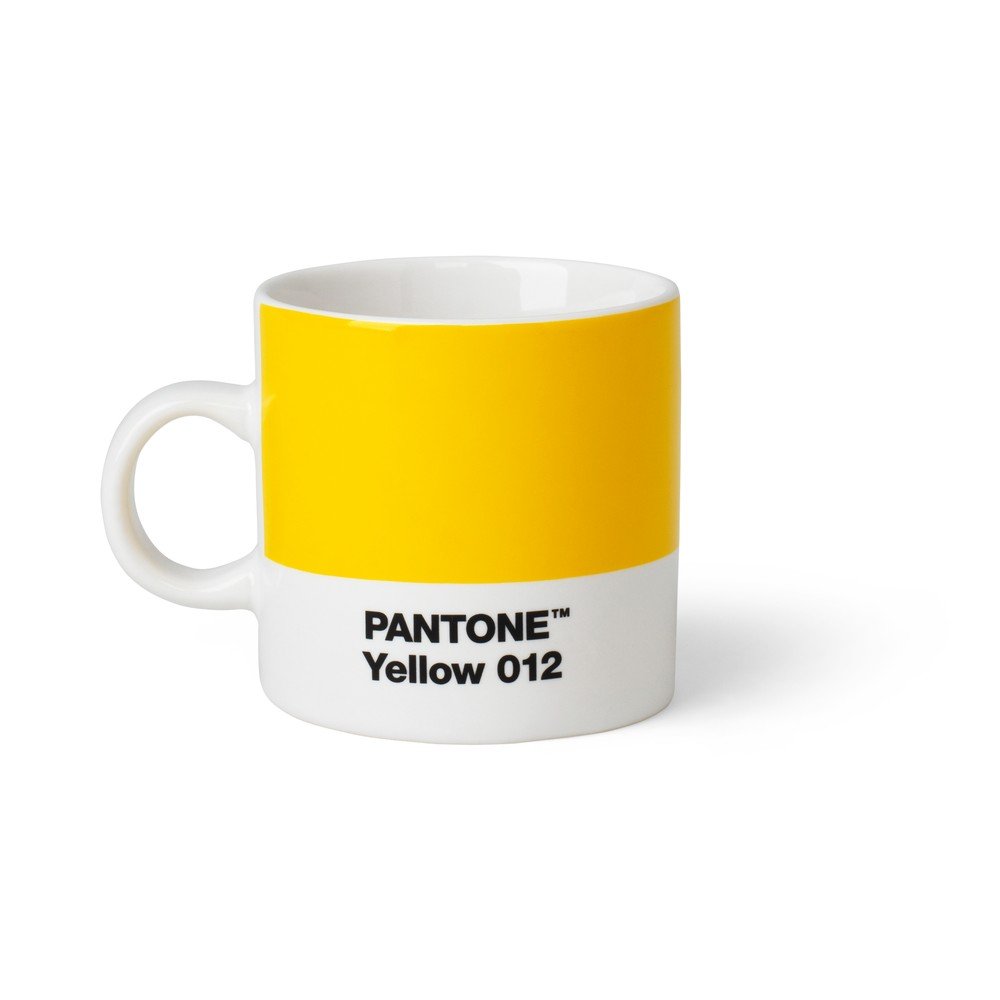 Sárga porcelán eszpresszó csésze 120 ml Yellow 012 – Pantone