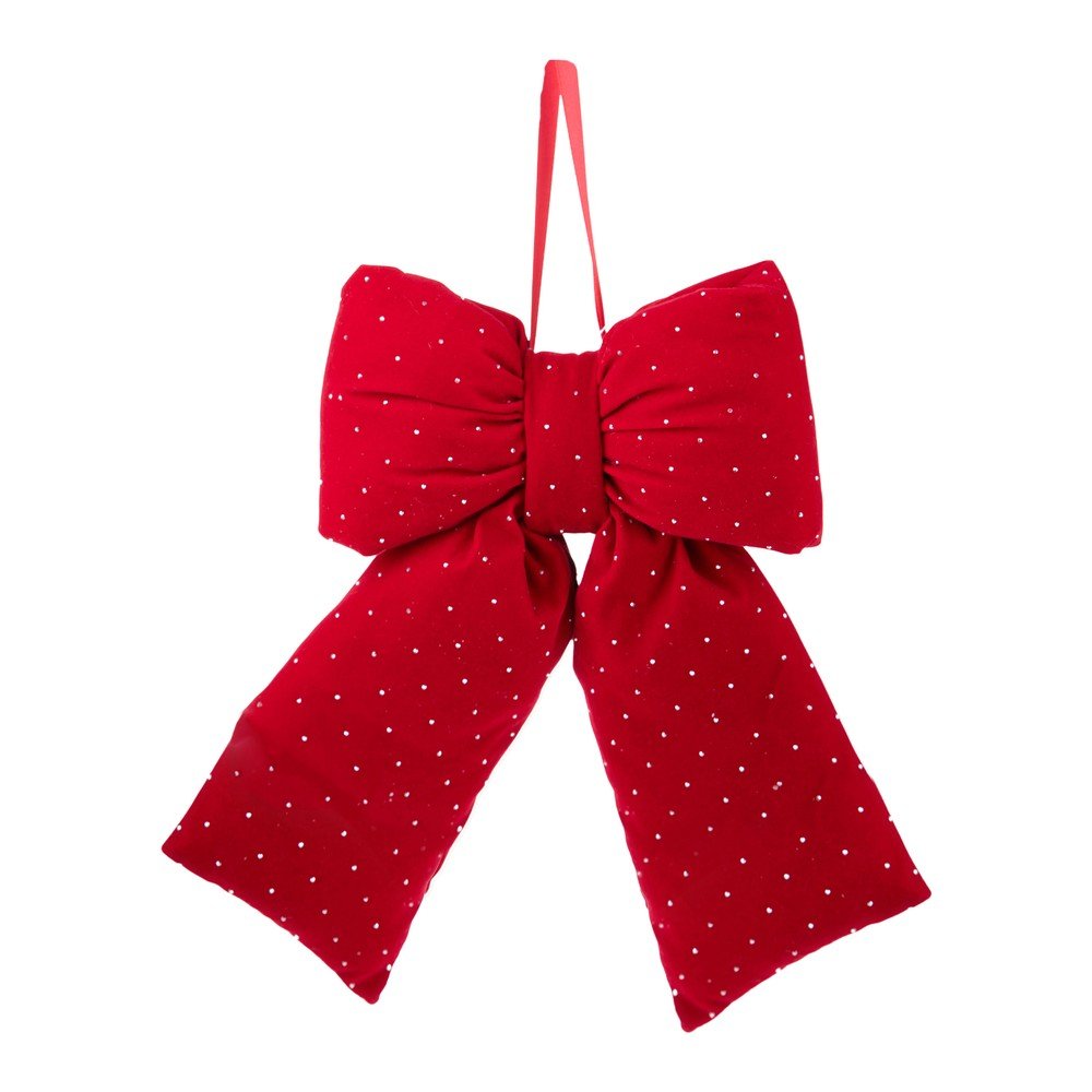 Textil karácsonyi függődísz 28 cm Ribbon – Brandani