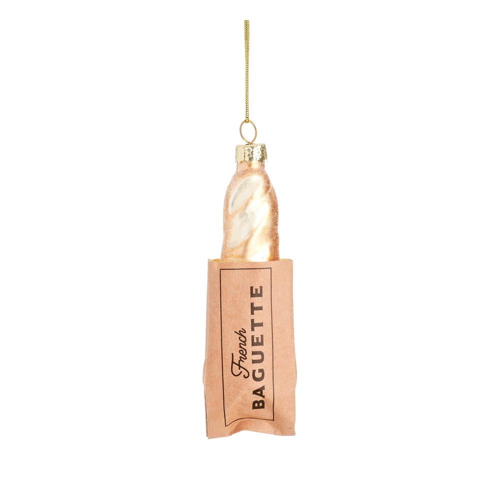 Üveg kézzel készített karácsonyfadísz 11 cm Baguette – Sass & Belle