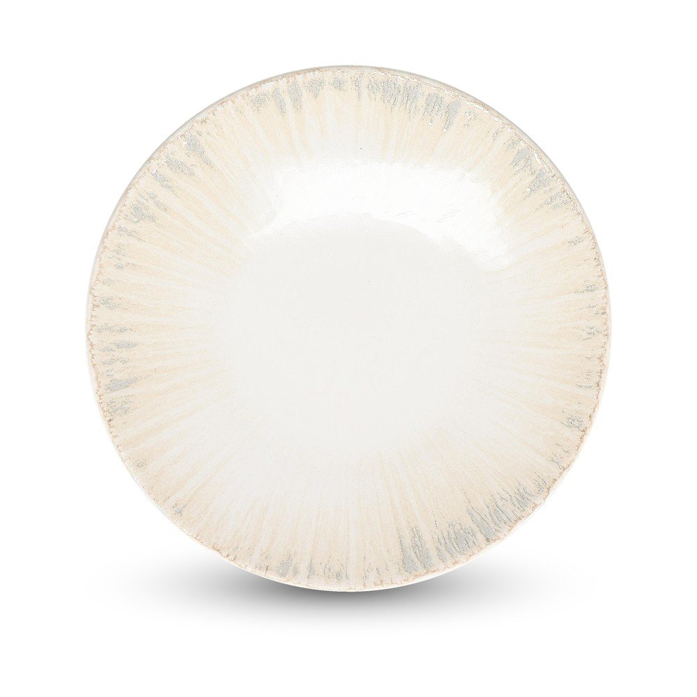 Világosszürke desszertes porcelán tányér ø 21 cm Nuance – BonBistro