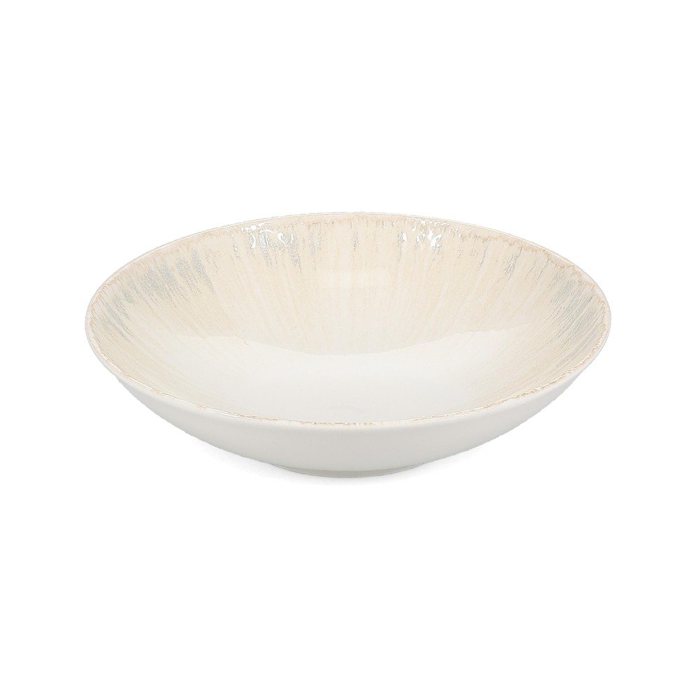 Világosszürke mély porcelán tányér ø 21 cm Nuance – BonBistro