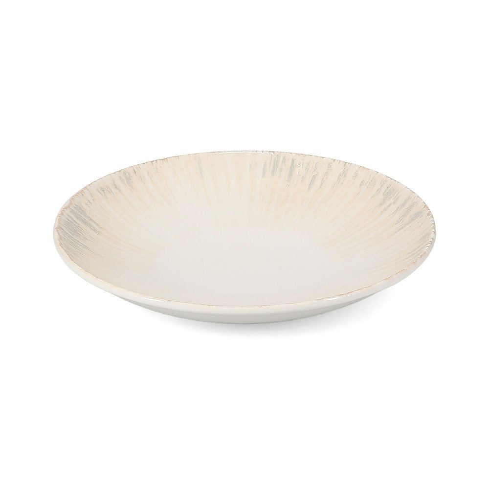 Világosszürke mély porcelán tányér ø 25