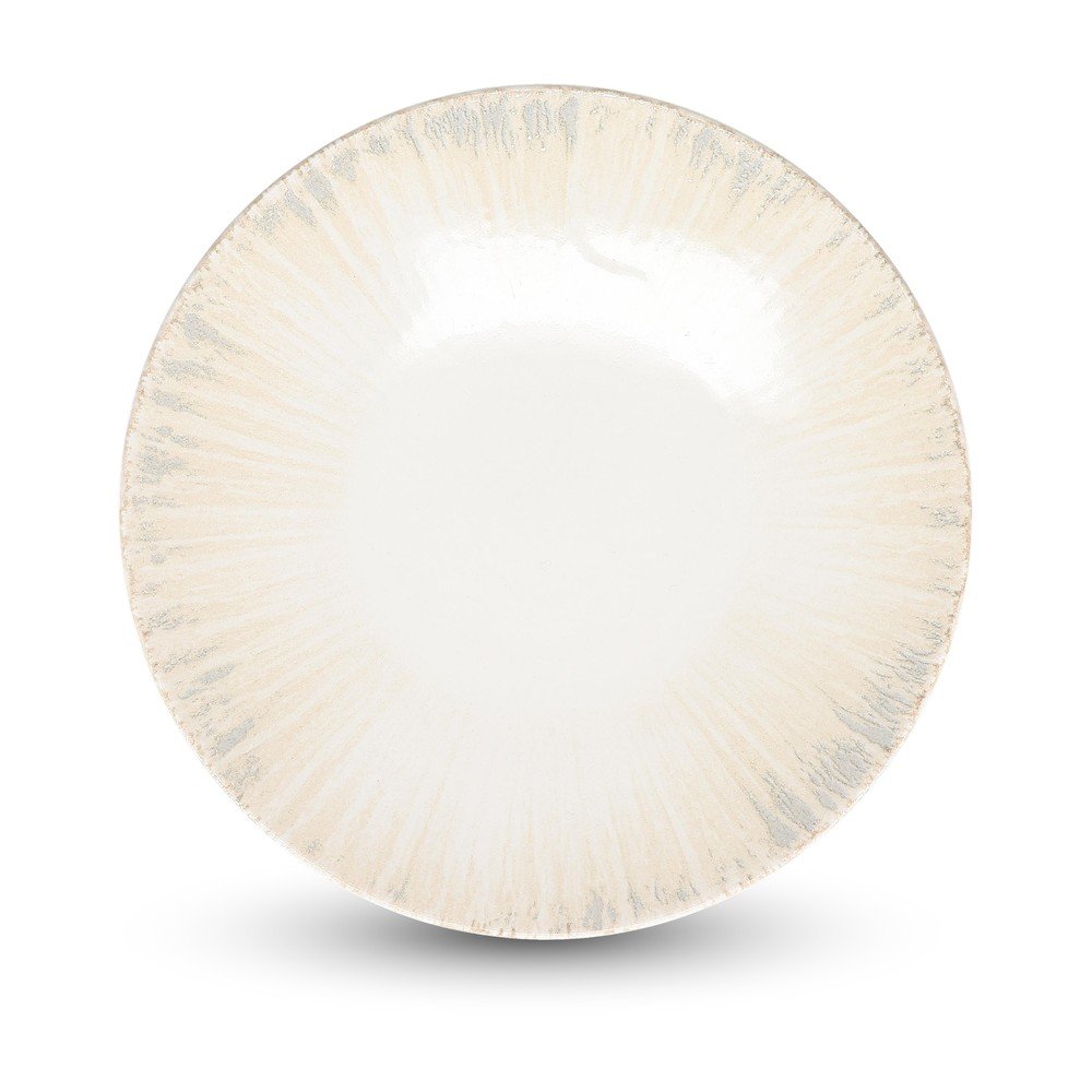 Világosszürke porcelán tányér ø 25 cm Nuance – BonBistro