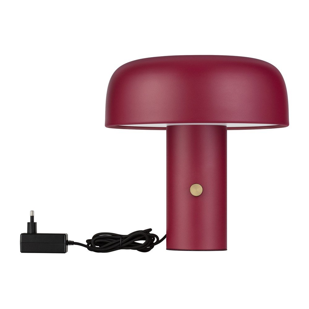 Borvörös fém LED dimmelhető asztali lámpa (magasság 31 cm) Noelia – Nova Luce