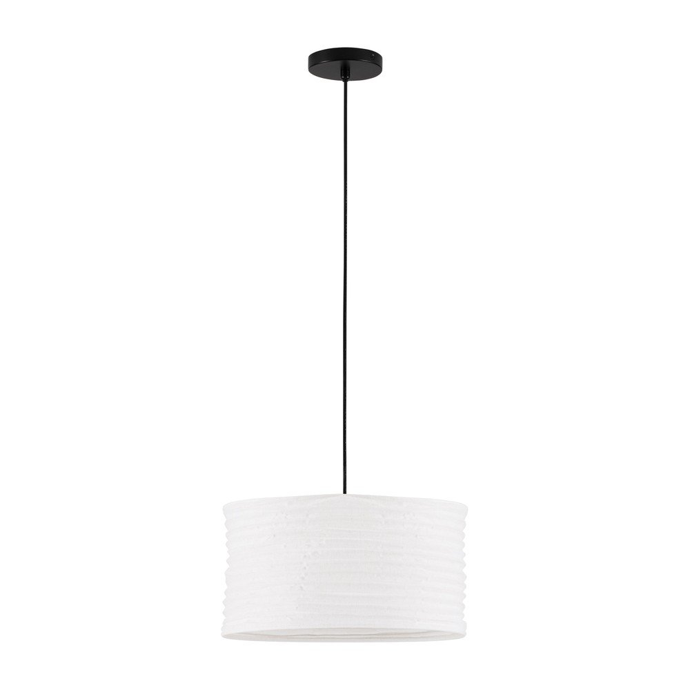 Fehér len függőlámpa ø 38 cm Linnet – Nova Luce