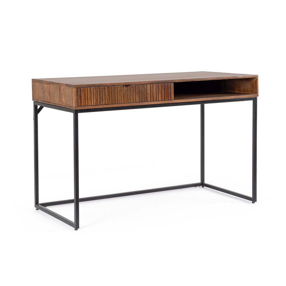 Íróasztal mangófa asztallappal 60x120 cm Tadita – Bizzotto