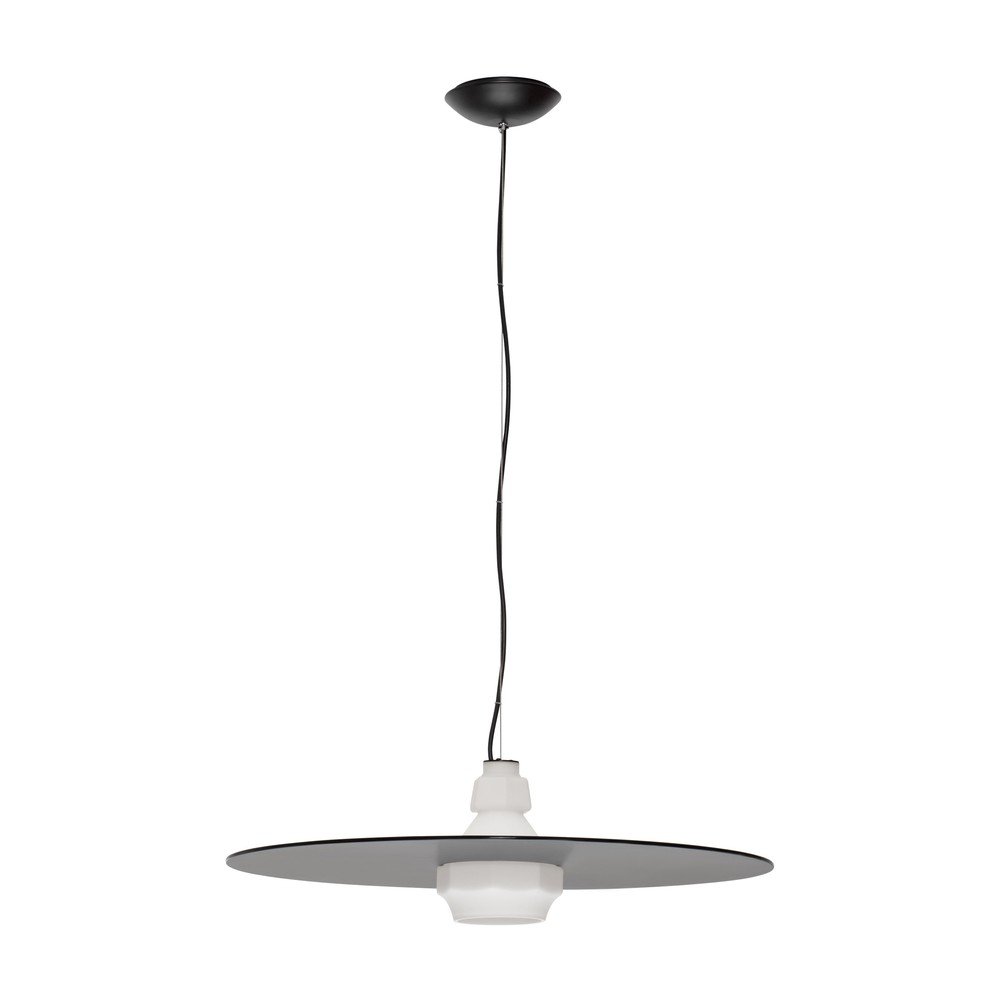 Matt fekete acél függőlámpa ø 60 cm Lora – Nova Luce